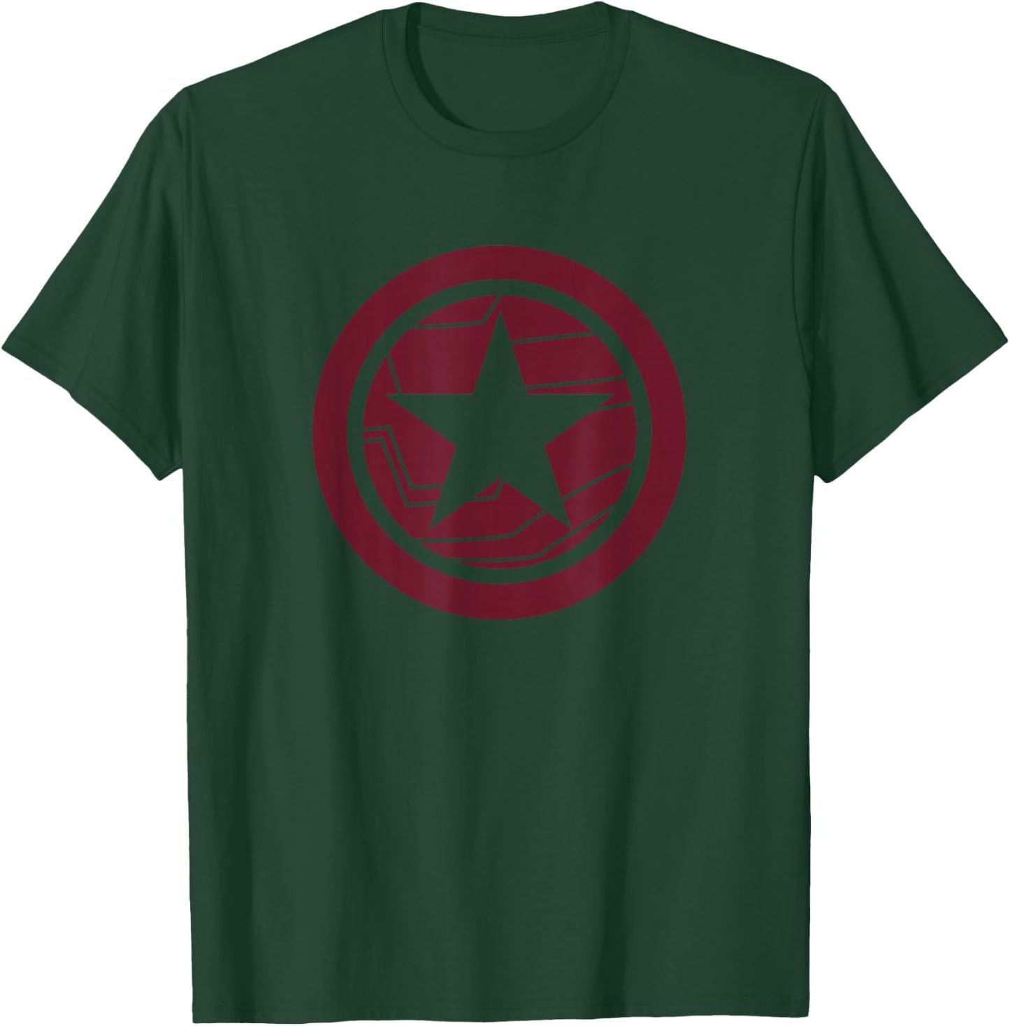 Marvel The Falcon and The Winter Soldier Bucky Red Logo T-Shirt - T-Shirt | Forest