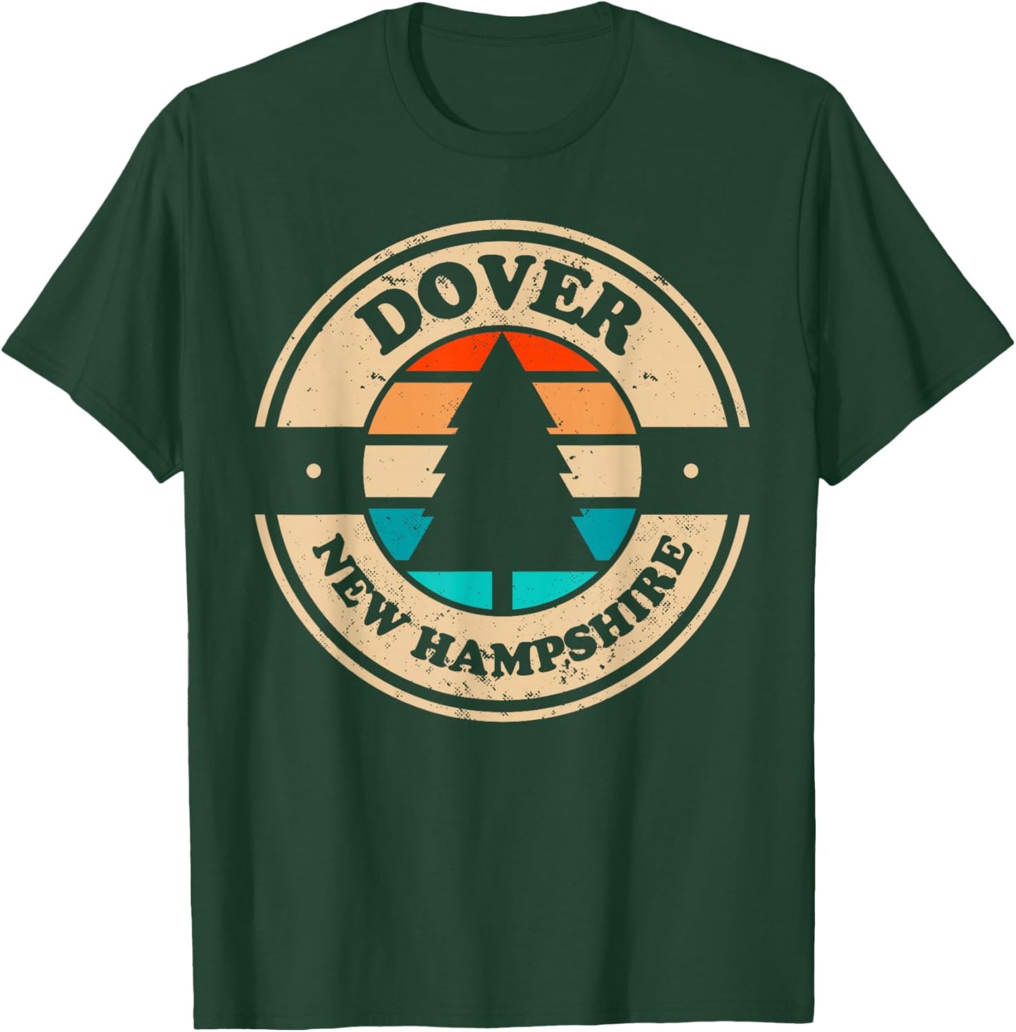 Dover New Hampshire NH Vintage Graphic Retro 70s 80s T-Shirt - T-Shirt | Forest