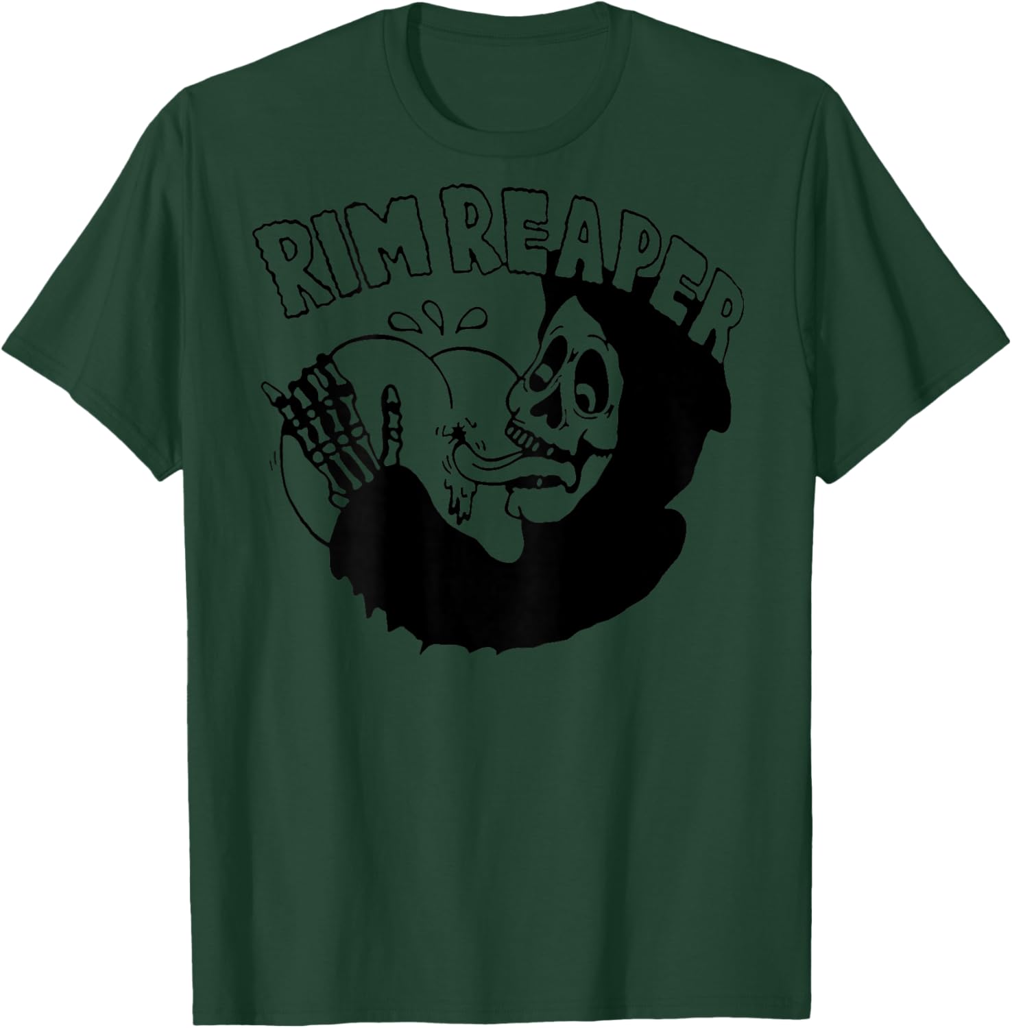 Rim Reaper (on back) T-Shirt - T-Shirt | Forest