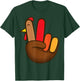 Peace Sign Turkey Hand Shirt Thanksgiving Hippie Men Women T-Shirt - T-Shirt | Forest