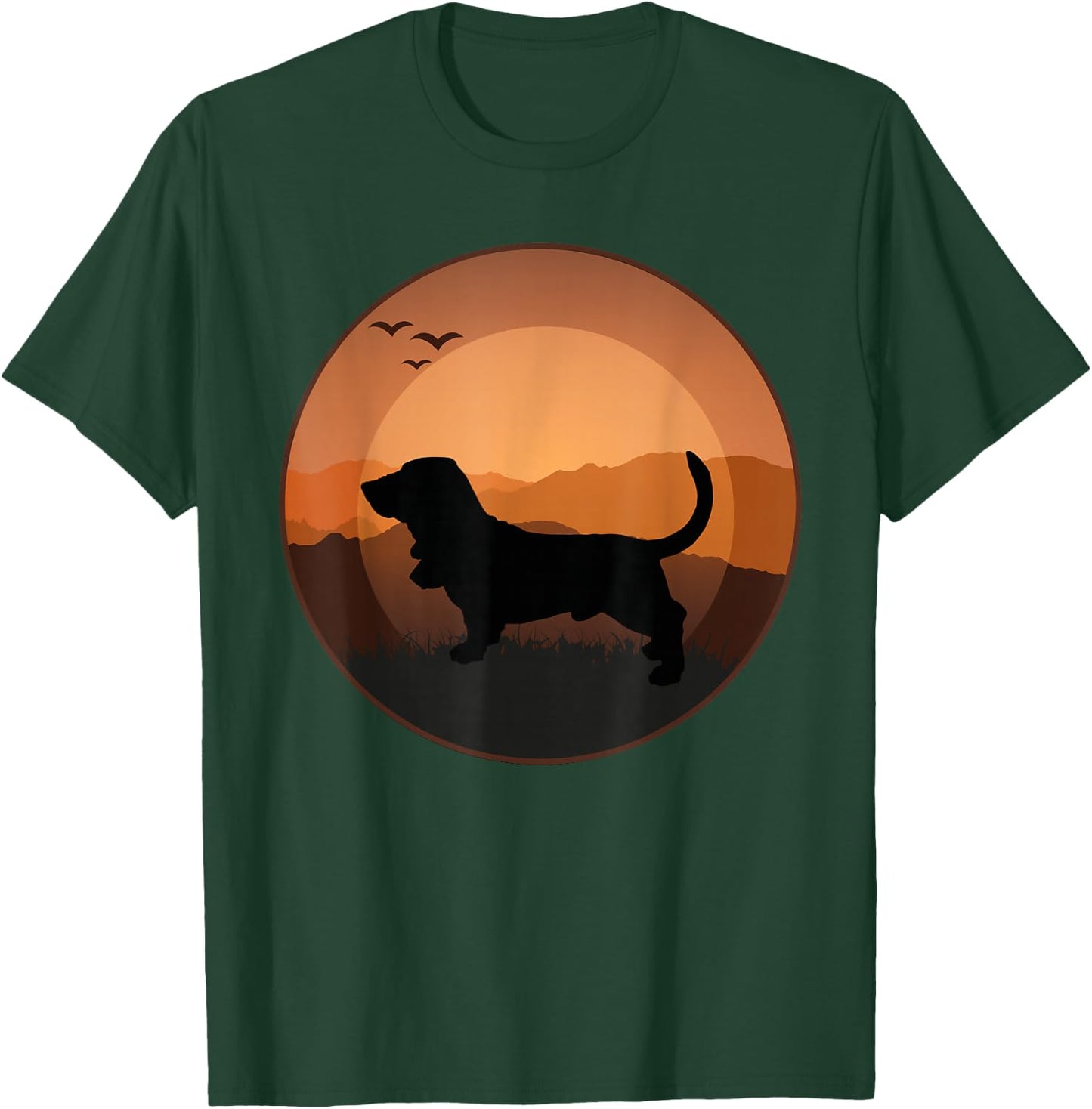 Basset Hound Dog T-Shirt - T-Shirt | Forest