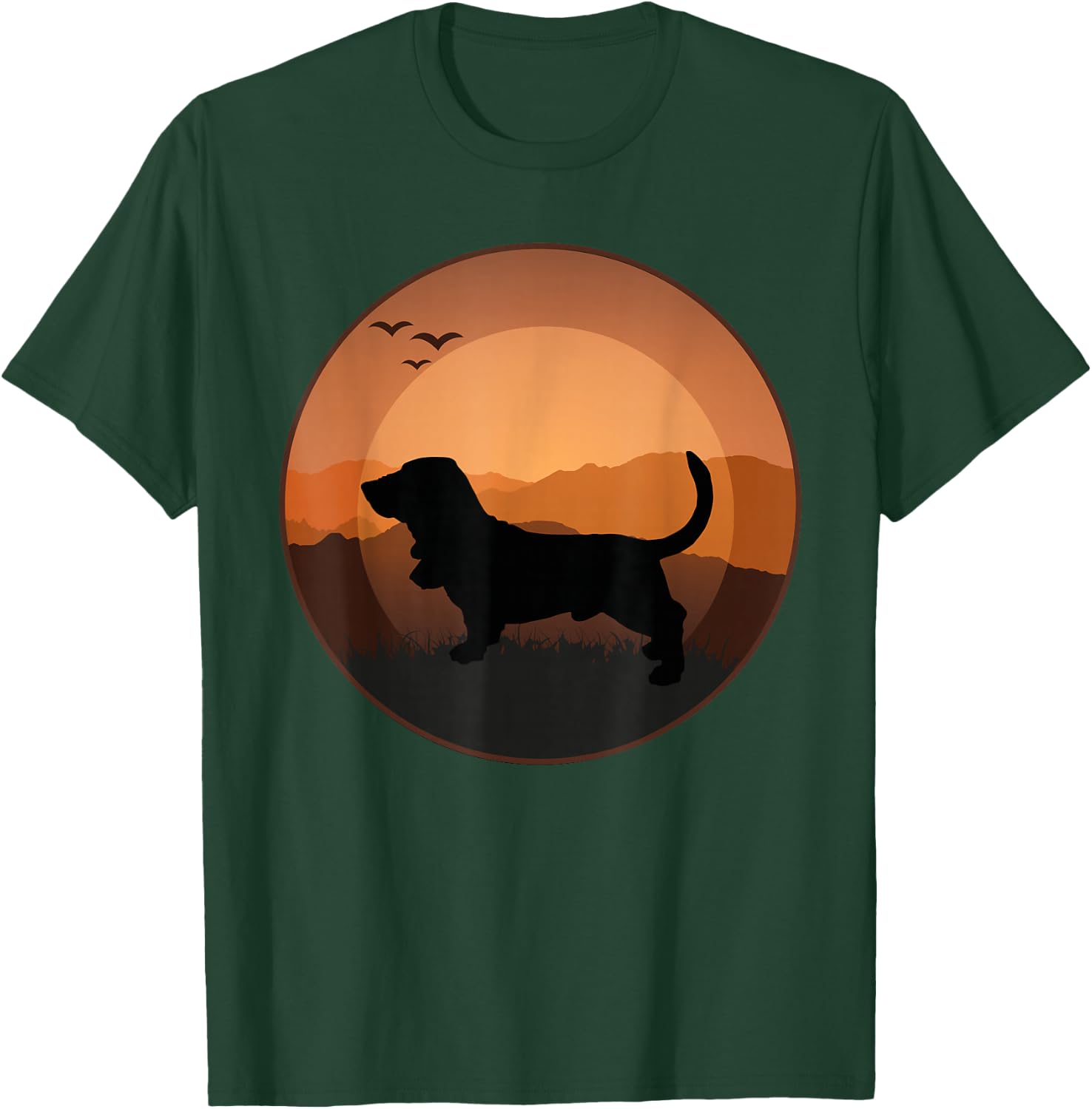 Basset Hound Dog T-Shirt - T-Shirt | Forest