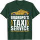 Grandpa's Taxi Service Funny Taxi Driving Cab Lover Graphic T-Shirt - T-Shirt | Forest