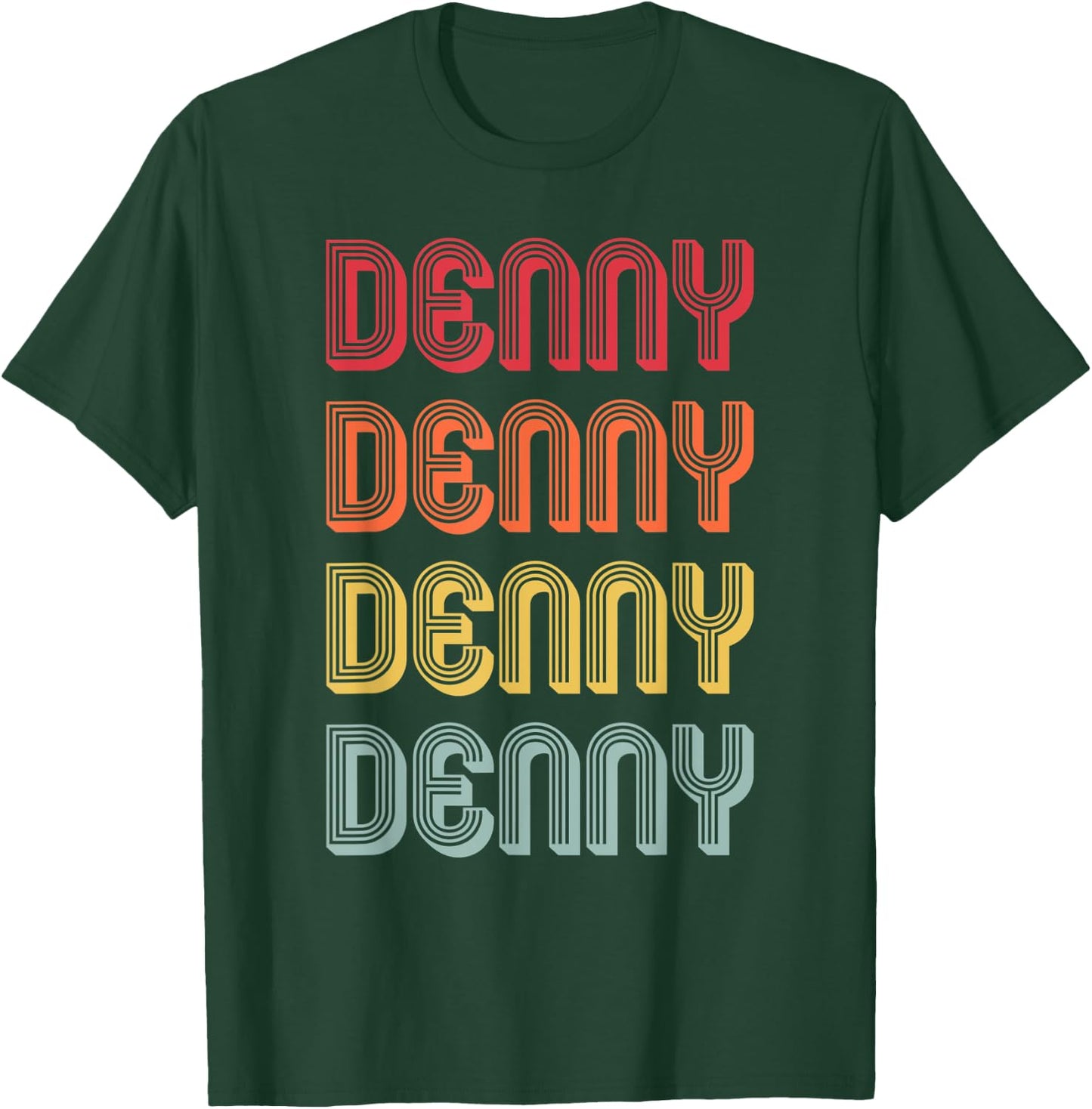 DENNY Gift Surname Funny Retro Vintage 80s Birthday Reunion T-Shirt - T-Shirt | Forest