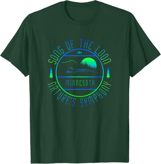 Minnesota - Song Of The Loon - Minnesota Loon T-Shirt - T-Shirt | Forest