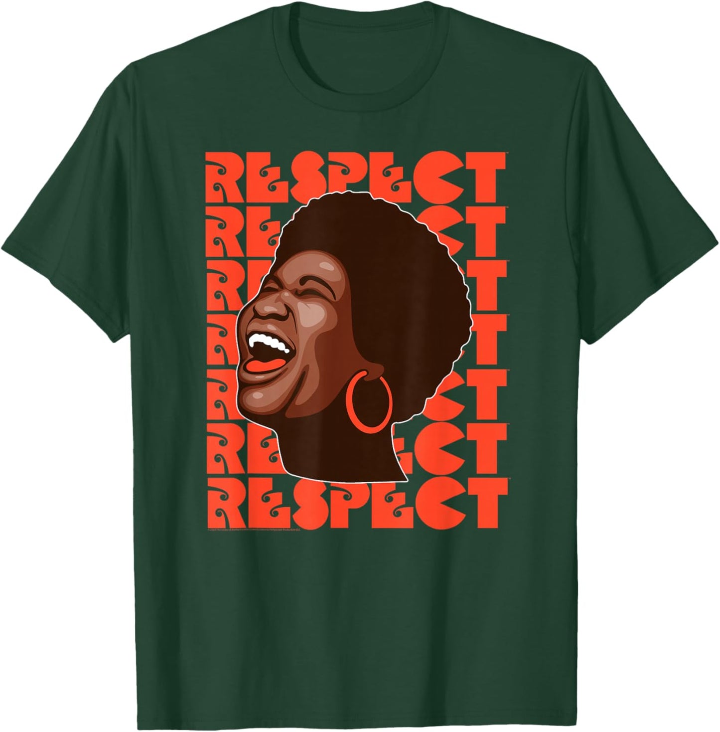 Official Aretha Franklin Respect Soul Music T-Shirt - T-Shirt | Forest