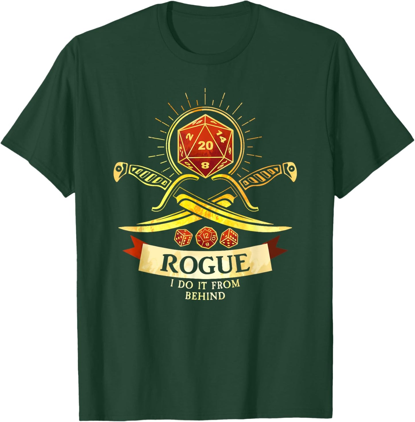 Rogue Fantasy Gamer RPG Class T-Shirt - T-Shirt | Forest