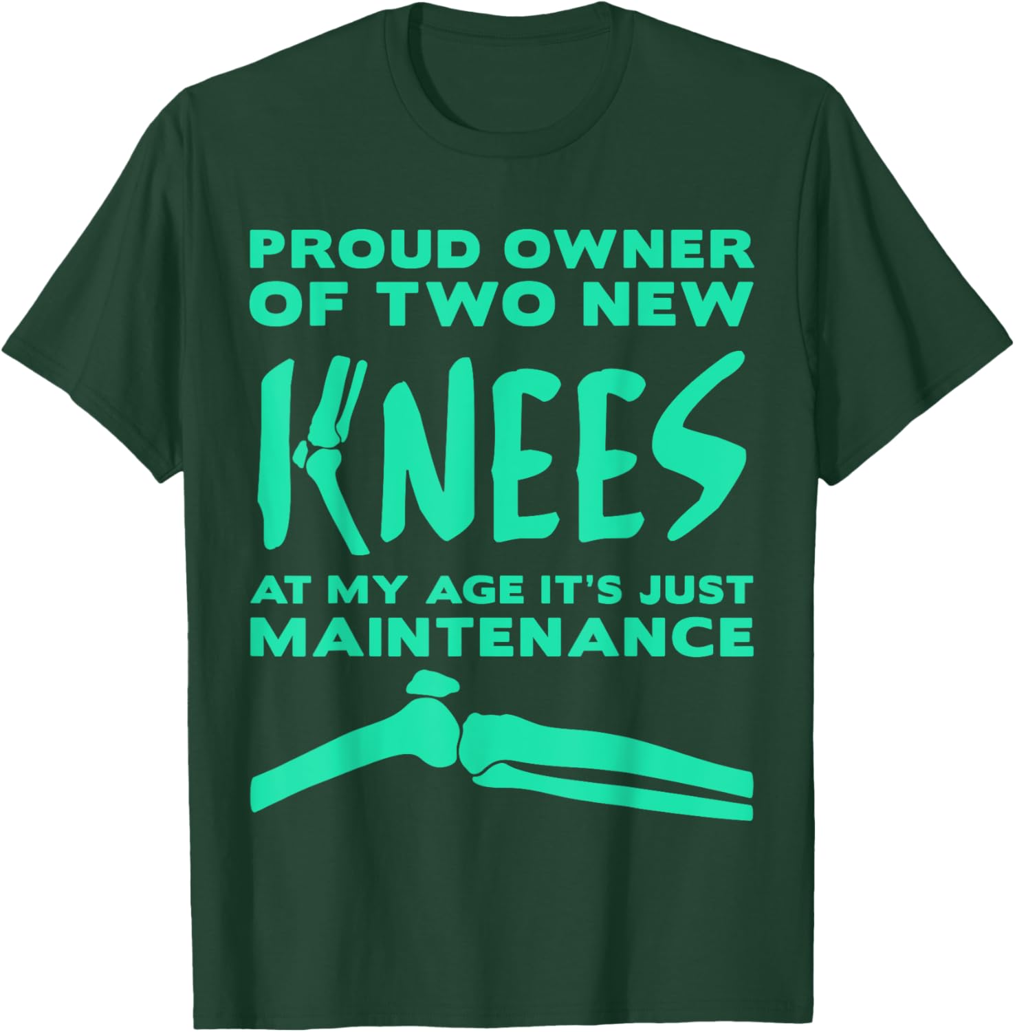 Funny Knee Replacement Surgery Hospital Get Well Gifts T-Shirt - T-Shirt | Forest