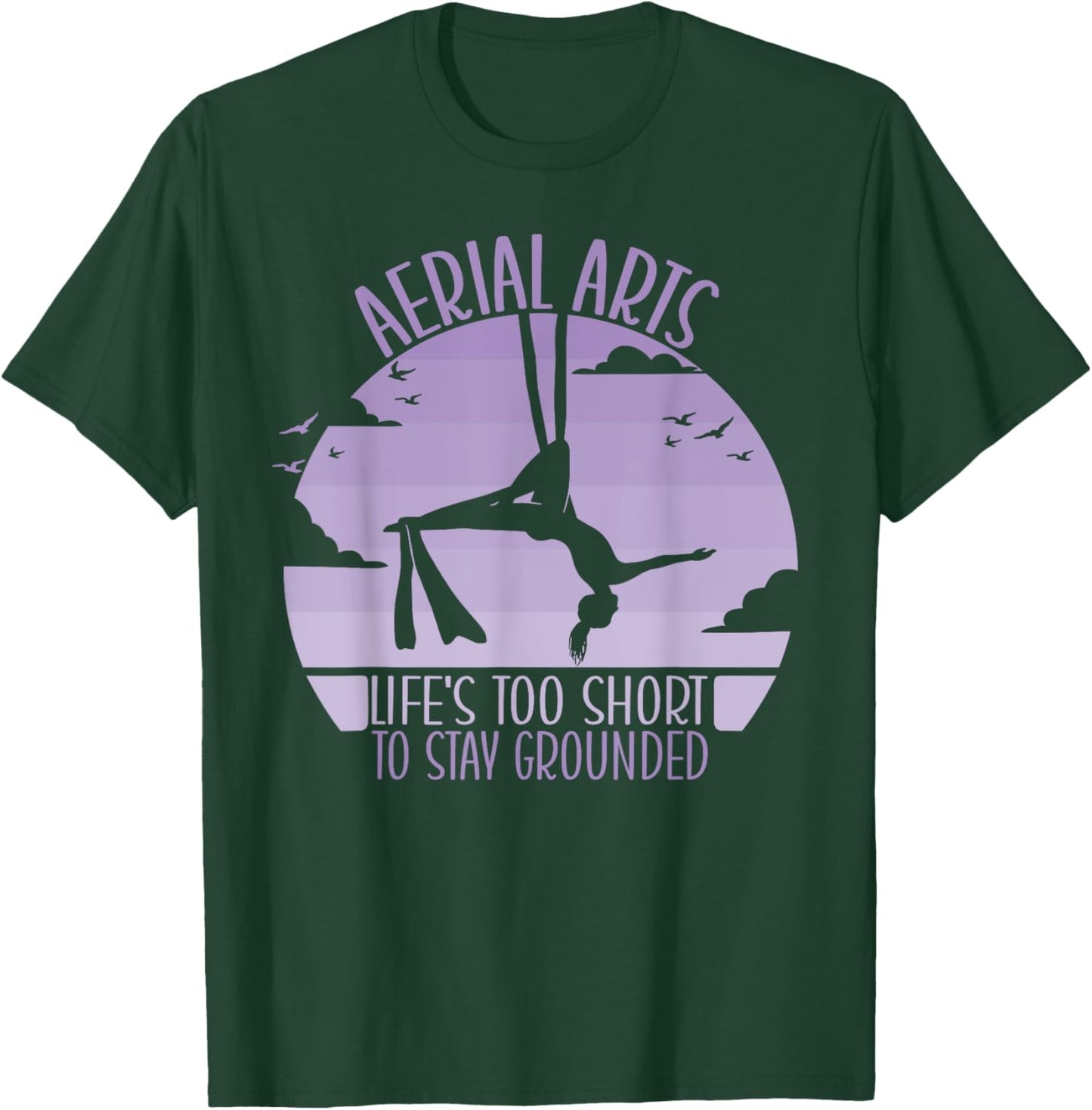 Aerialist Acrobatics Yoga Aerial Silks Aerial Arts T-Shirt - T-Shirt | Forest