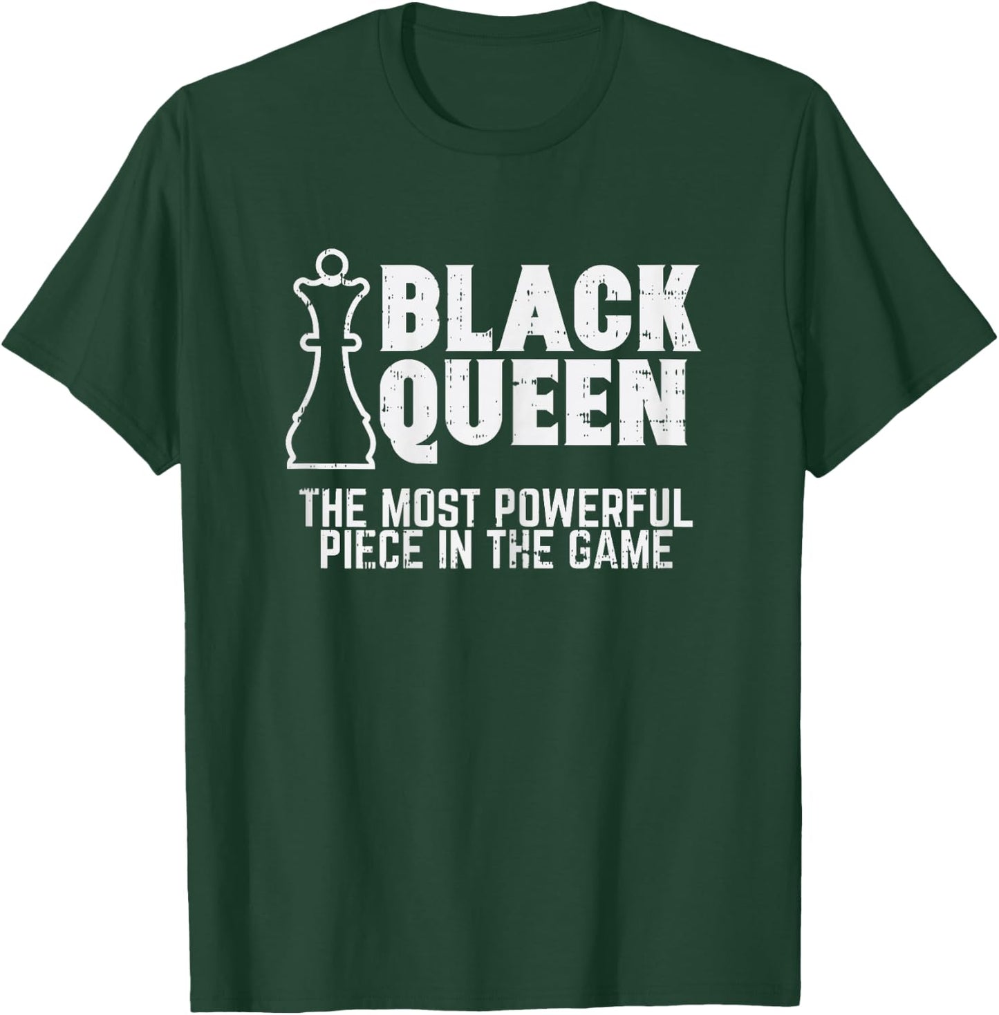 Black Queen Most Powerful Chess African American Women Gift T-Shirt - T-Shirt | Forest