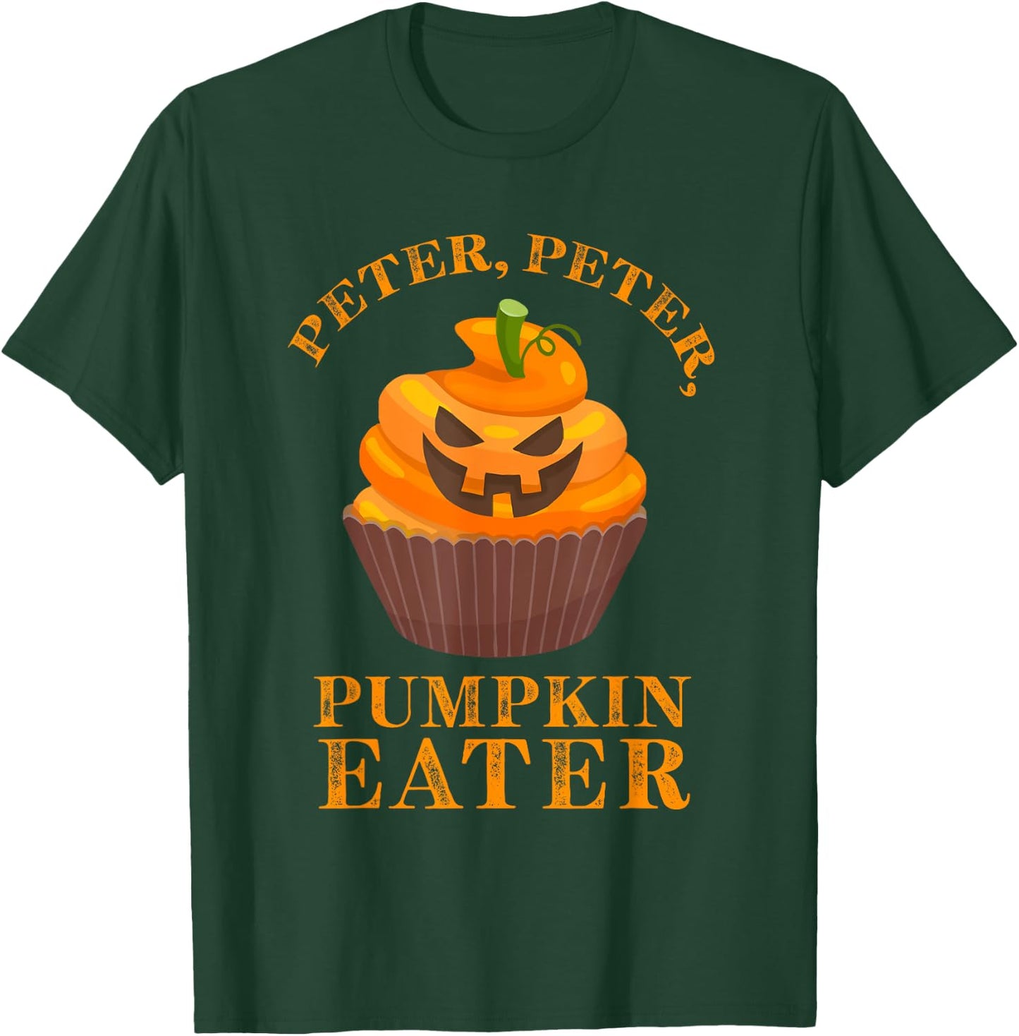 Peter Peter Pumpkin Eater Cupcake Halloween Costume Gift T-Shirt - T-Shirt | Forest