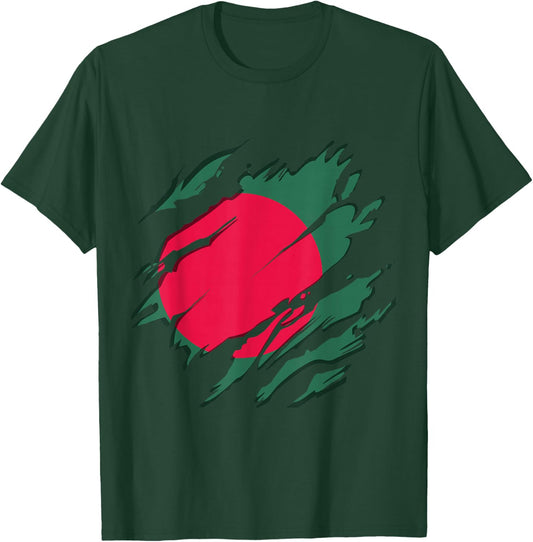 Flag Identity Pride Heritage Bangladesh T-Shirt - T-Shirt | Forest