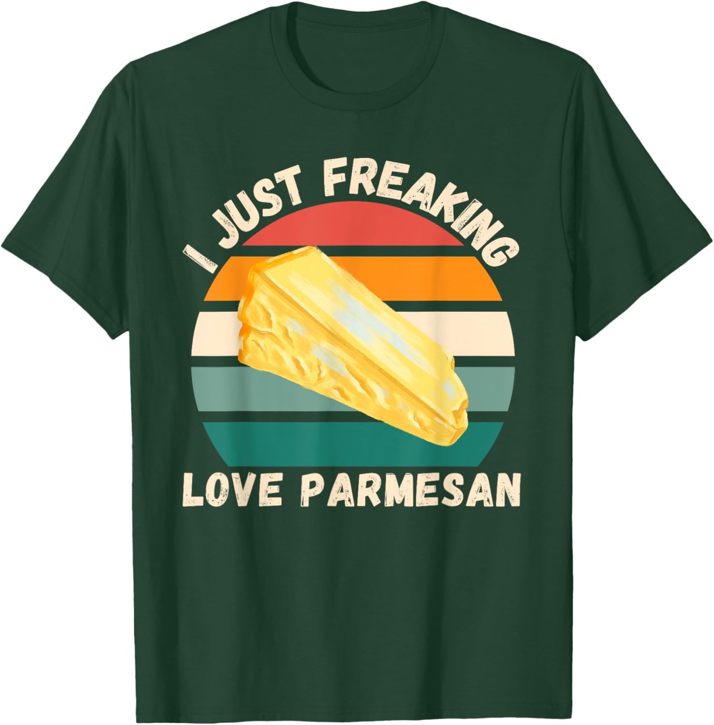Retro Parmesan I Just Freaking Love Parmesan Food Lover T-Shirt - T-Shirt | Forest