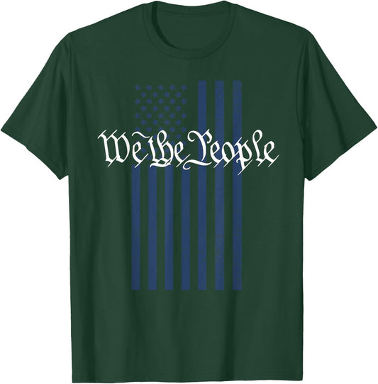 4th of July We The People Patriotic American Flag T-Shirt - T-Shirt | Forest