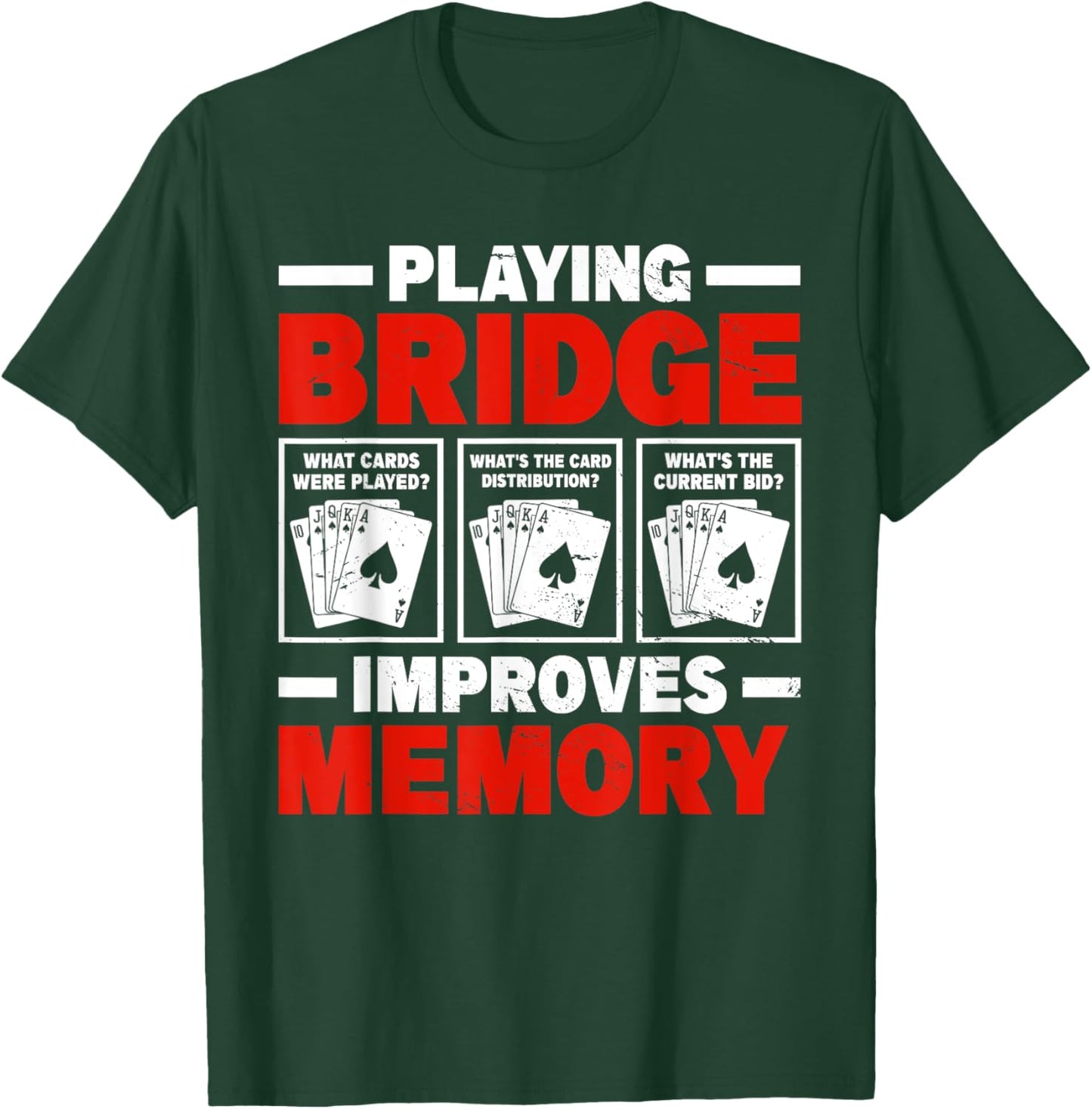 Bridge Card Game Funny Bridge Player T-Shirt - T-Shirt | Forest