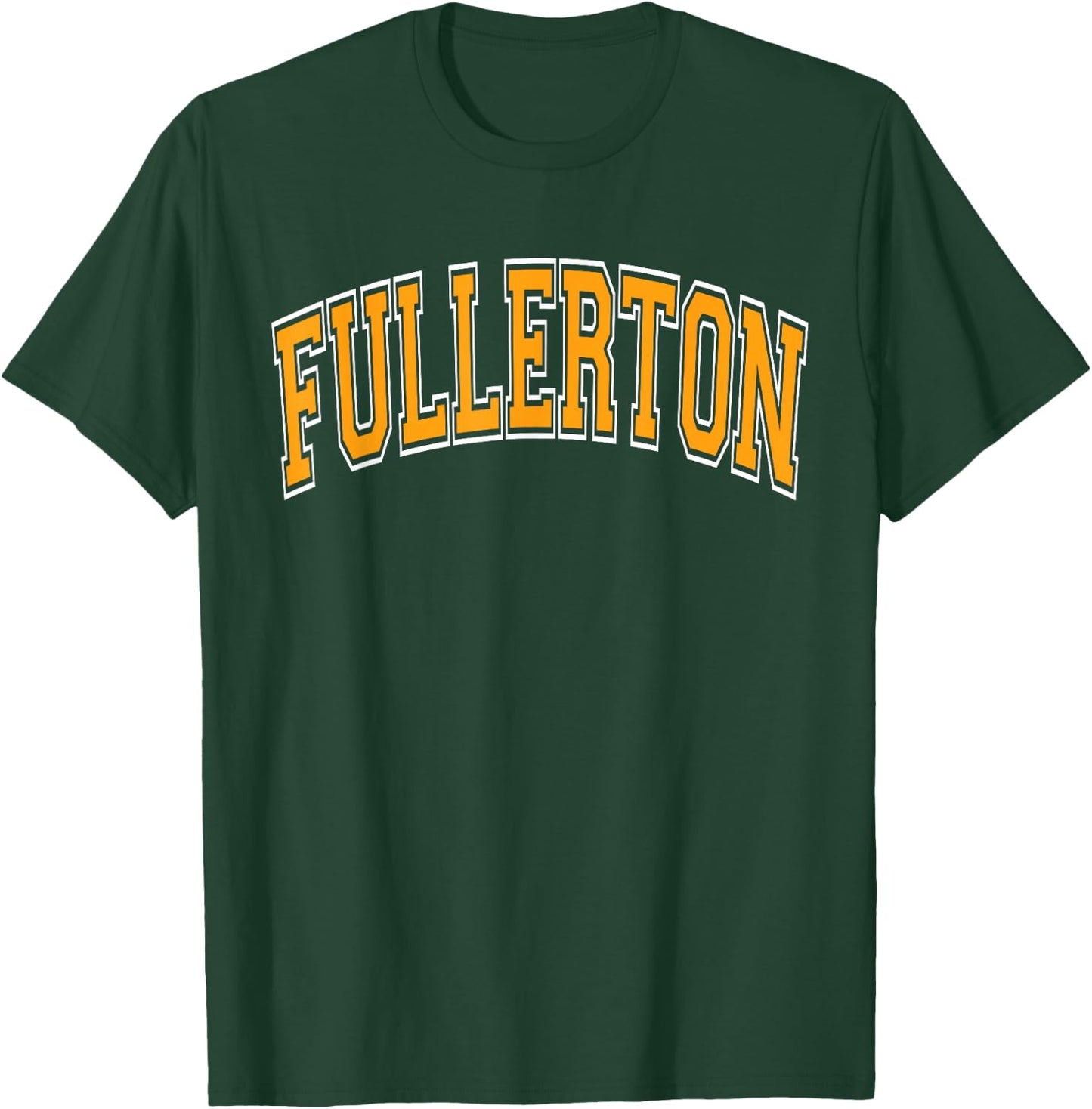Fullerton Arched Style Orange Text T-Shirt - T-Shirt | Forest