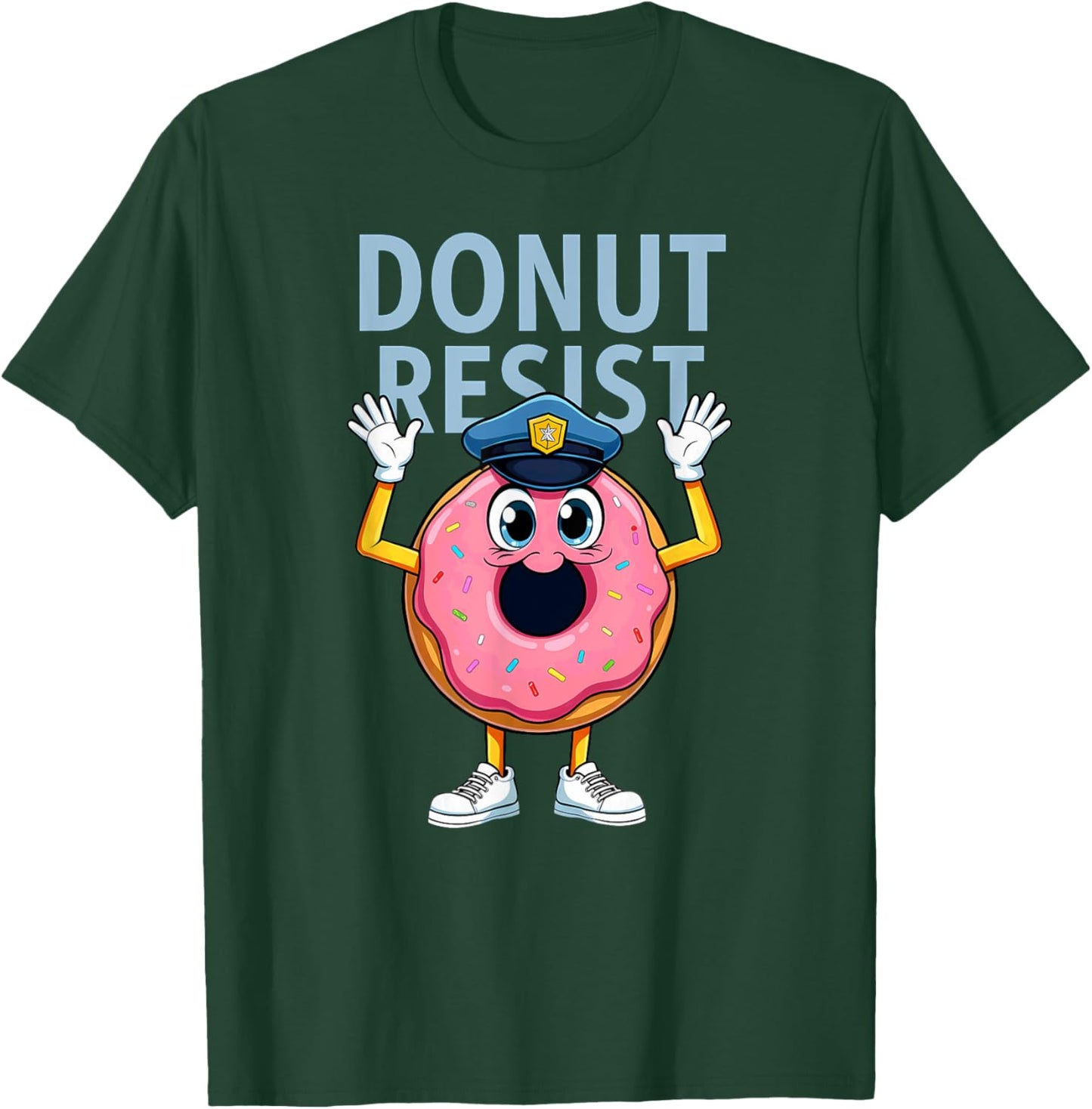 Doughnut Lover Donut Cop Halloween T-Shirt - T-Shirt | Forest