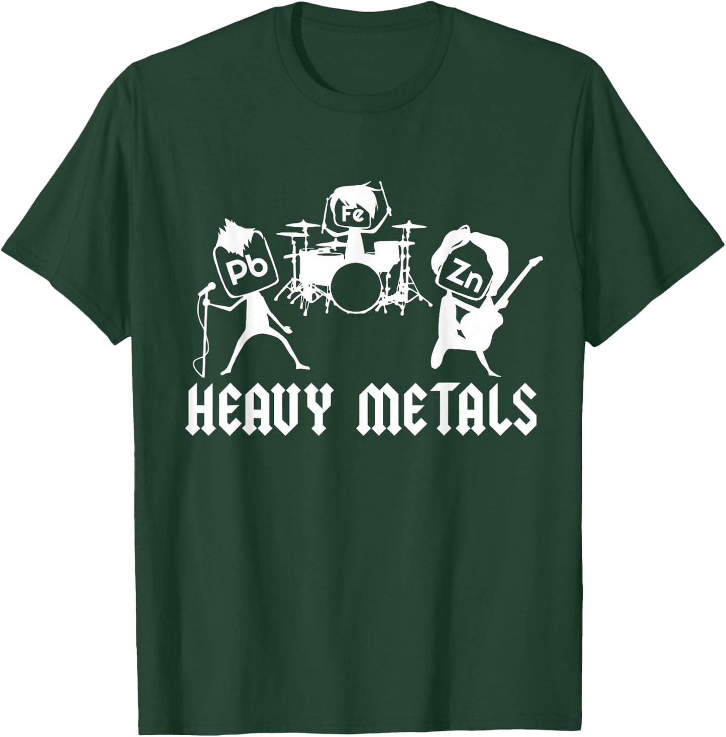 Teacher Funny Saying Heavy Metals Rocks Chemistry Music love T-Shirt - T-Shirt | Forest