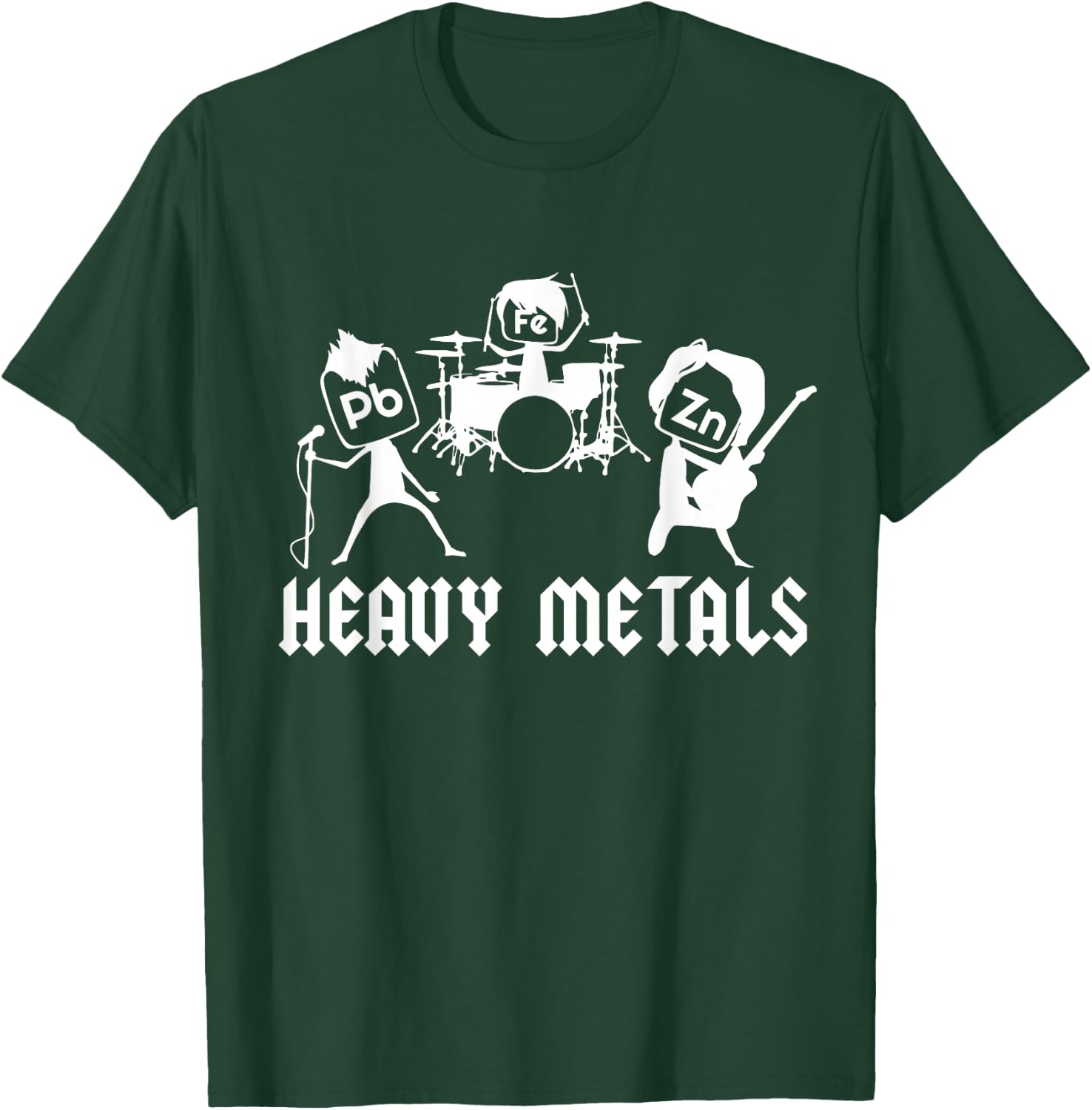 Teacher Funny Saying Heavy Metals Rocks Chemistry Music love T-Shirt - T-Shirt | Forest