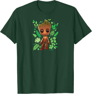 Guardians Of The Galaxy - Baby Groot Leaf T-Shirt - T-Shirt | Forest