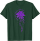 Cancer Fight Purple Ribbon Gift Pancreatic Cancer Awareness T-Shirt - T-Shirt | Forest