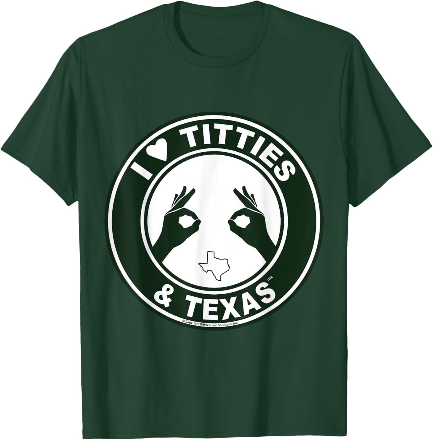 I Love Titties Tatas and Texas T-Shirt - T-Shirt | Forest