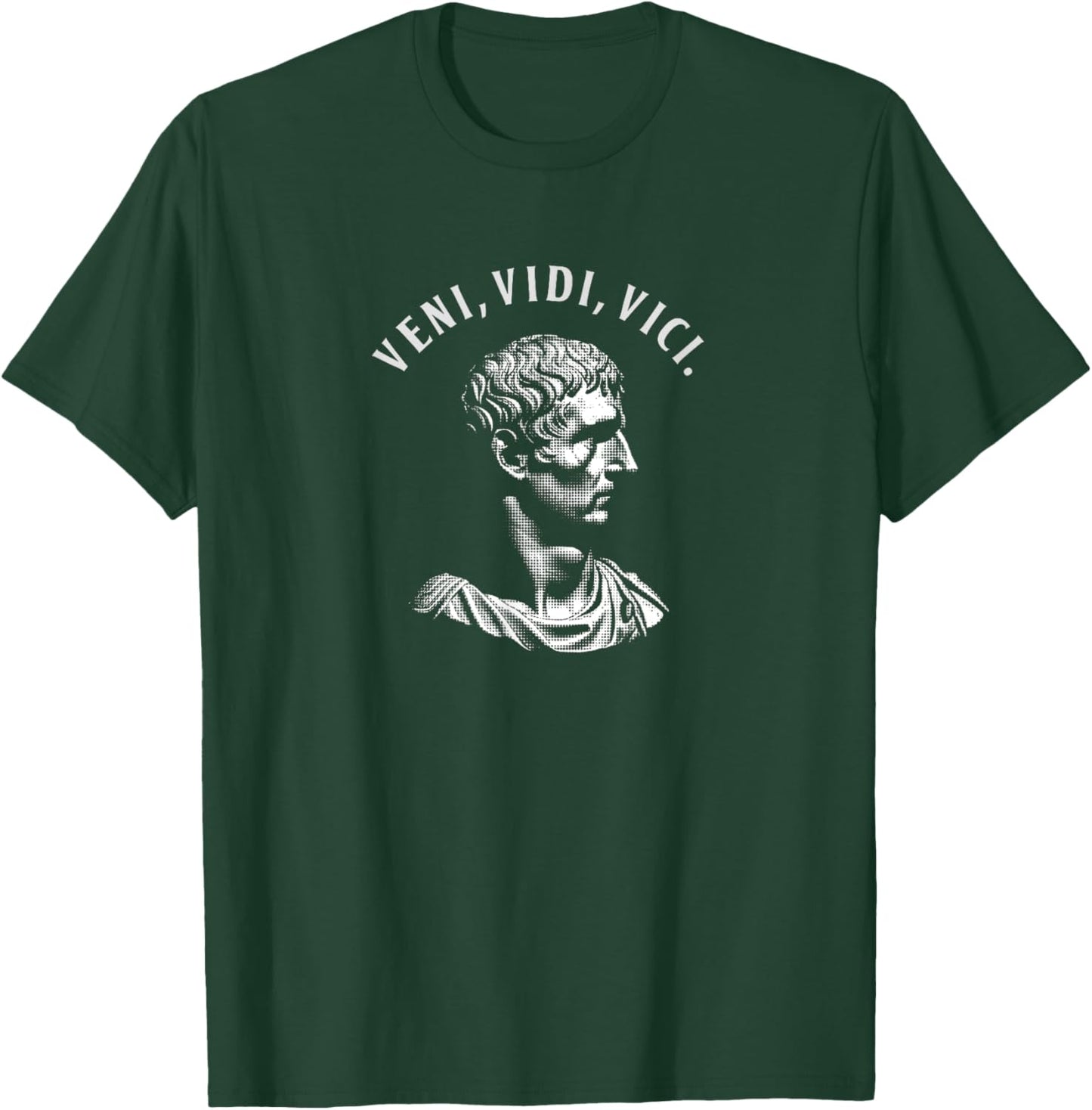 Veni, Vidi, Vici - I Came, I Saw, I Conquered Caesar Quote T-Shirt - T-Shirt | Forest