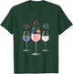 Red White Blue Wine Glasses American Flag Happy 4th of July Men T-Shirt - T-Shirt | Forest