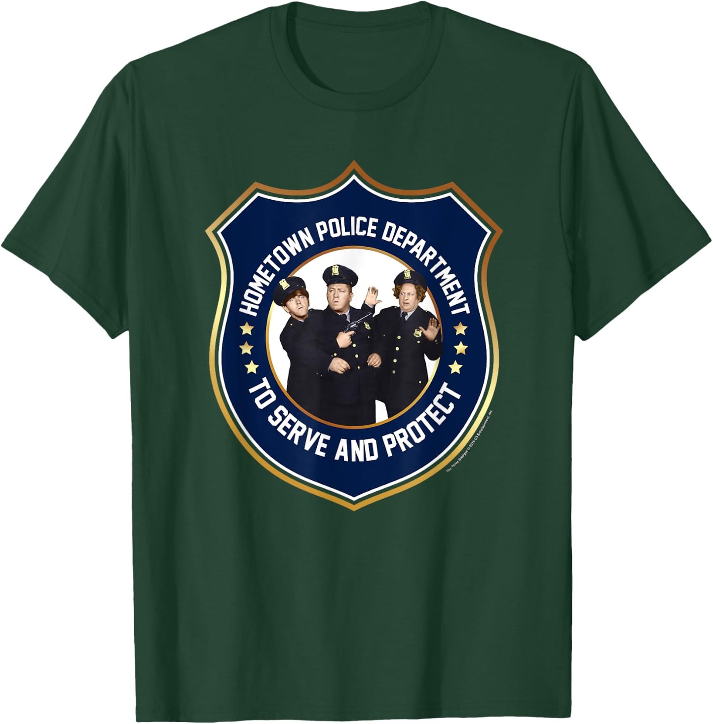 TTS- The Three Stooges Police Department Serve And Protect T-Shirt - T-Shirt | Forest
