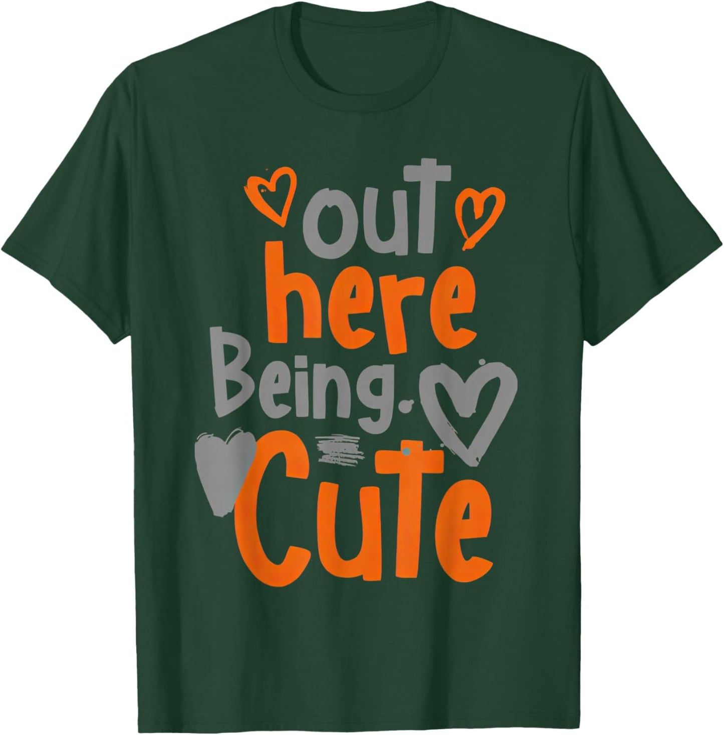 Olive Army Solar Orange Color Match T-Shirt - T-Shirt | Forest