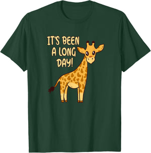 It's Been A Long Day - Funny Cute Giraffe Pajamas T-Shirt - T-Shirt | Forest