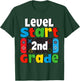 2nd Grade Level Start First Day of 2nd Grade Gaming T-Shirt - T-Shirt | Forest