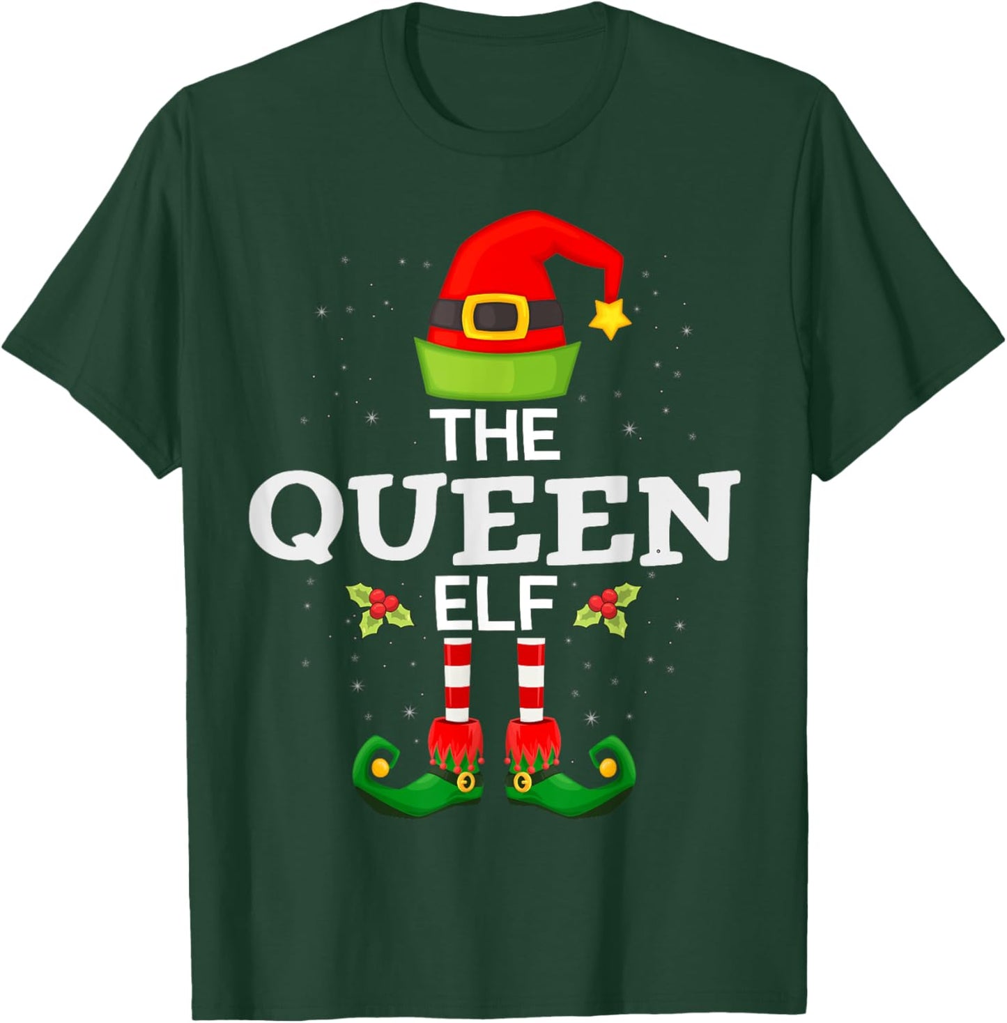 The Queen Elf Christmas Family Matching Pajama T-Shirt - T-Shirt | Forest