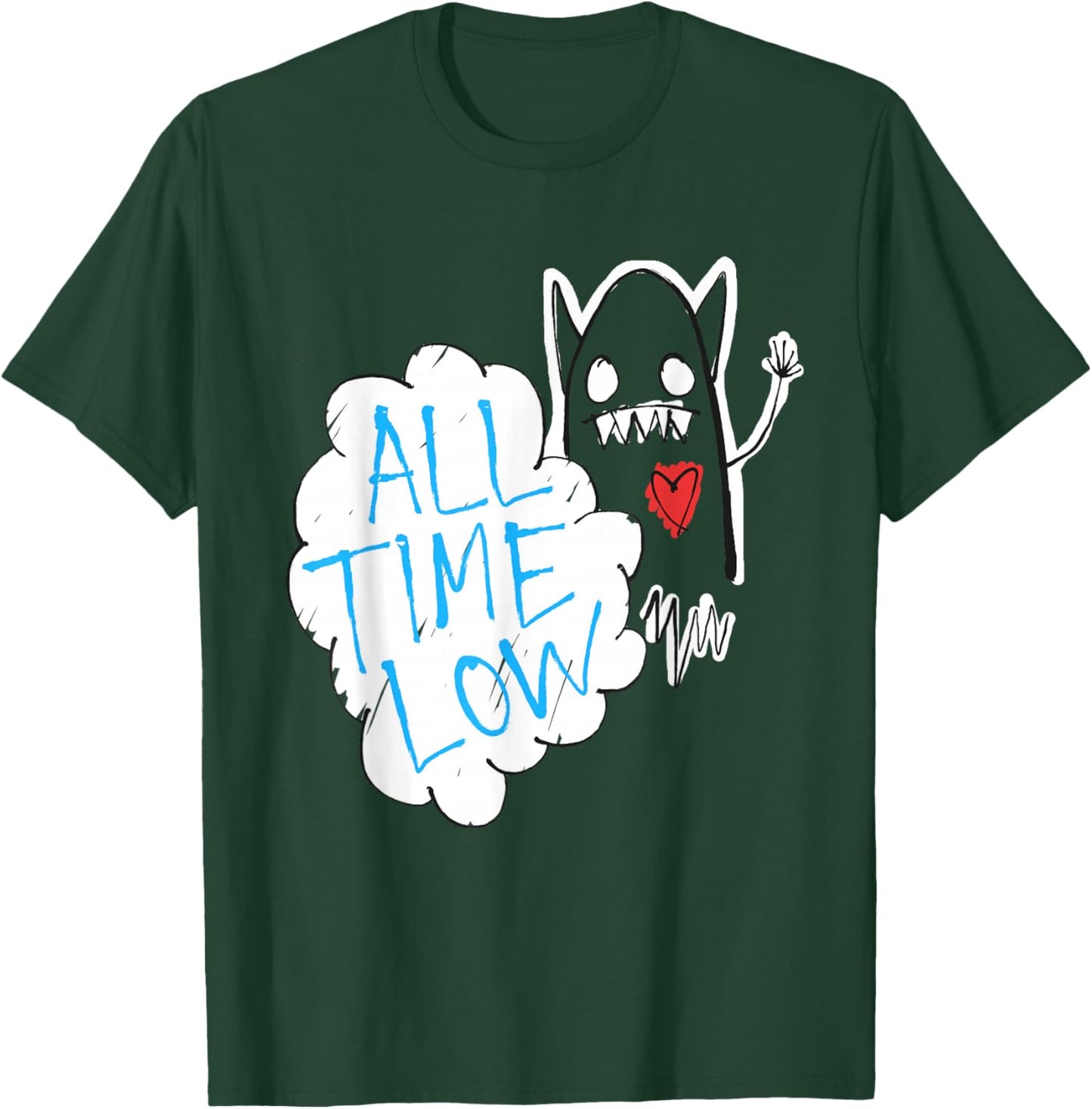 All Time Low Monster Heart T-Shirt - T-Shirt | Forest