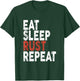 Eat Sleep Rust Repeat | Coder, Programmer T-Shirt - T-Shirt | Forest