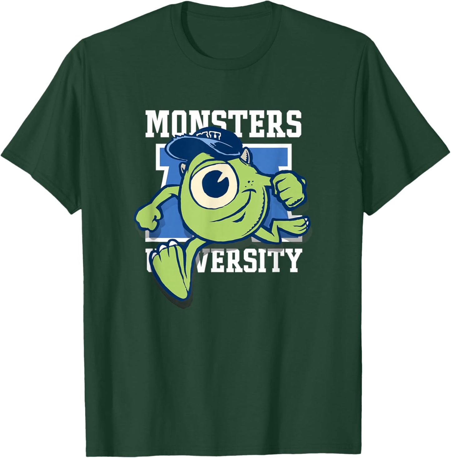 Disney Pixar Monsters University Mike Wazowski Big Portrait T-Shirt - T-Shirt | Forest