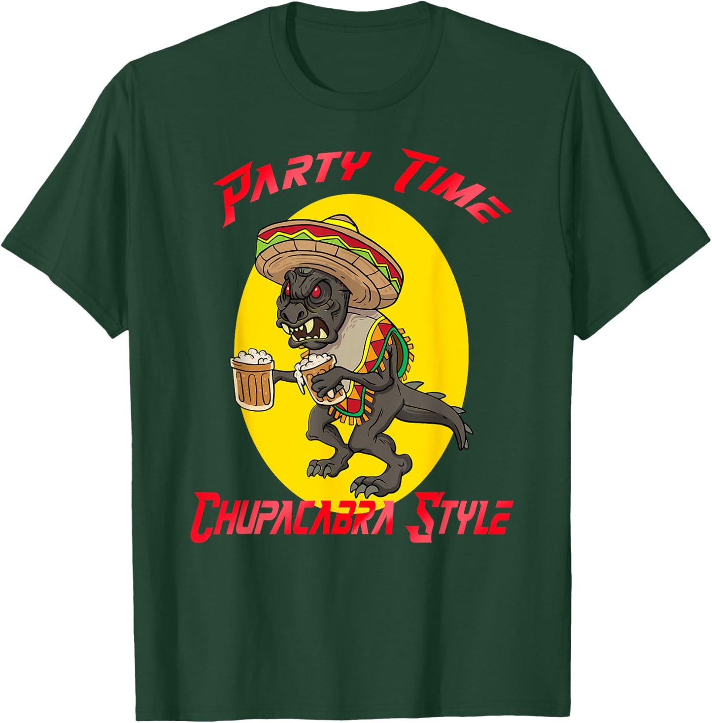 Chupacabra Party Time Cinco de Mayo T-Shirt - T-Shirt | Forest
