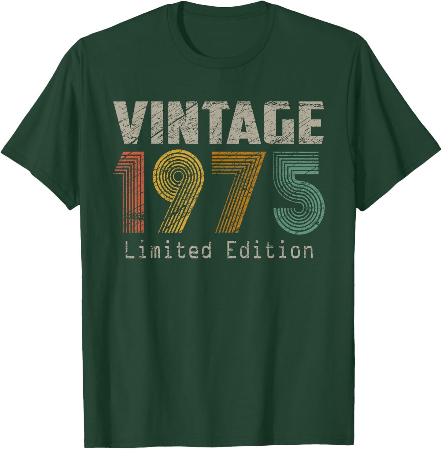 Vintage 1975 50th Birthday Gifts 50 Year Old Women T-Shirt - T-Shirt | Forest