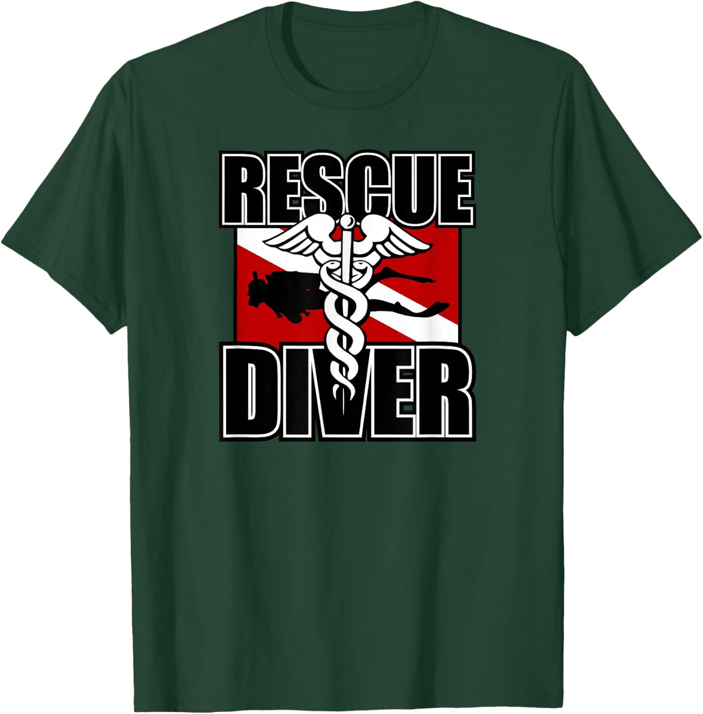 Rescue Diver T-Shirt - T-Shirt | Forest
