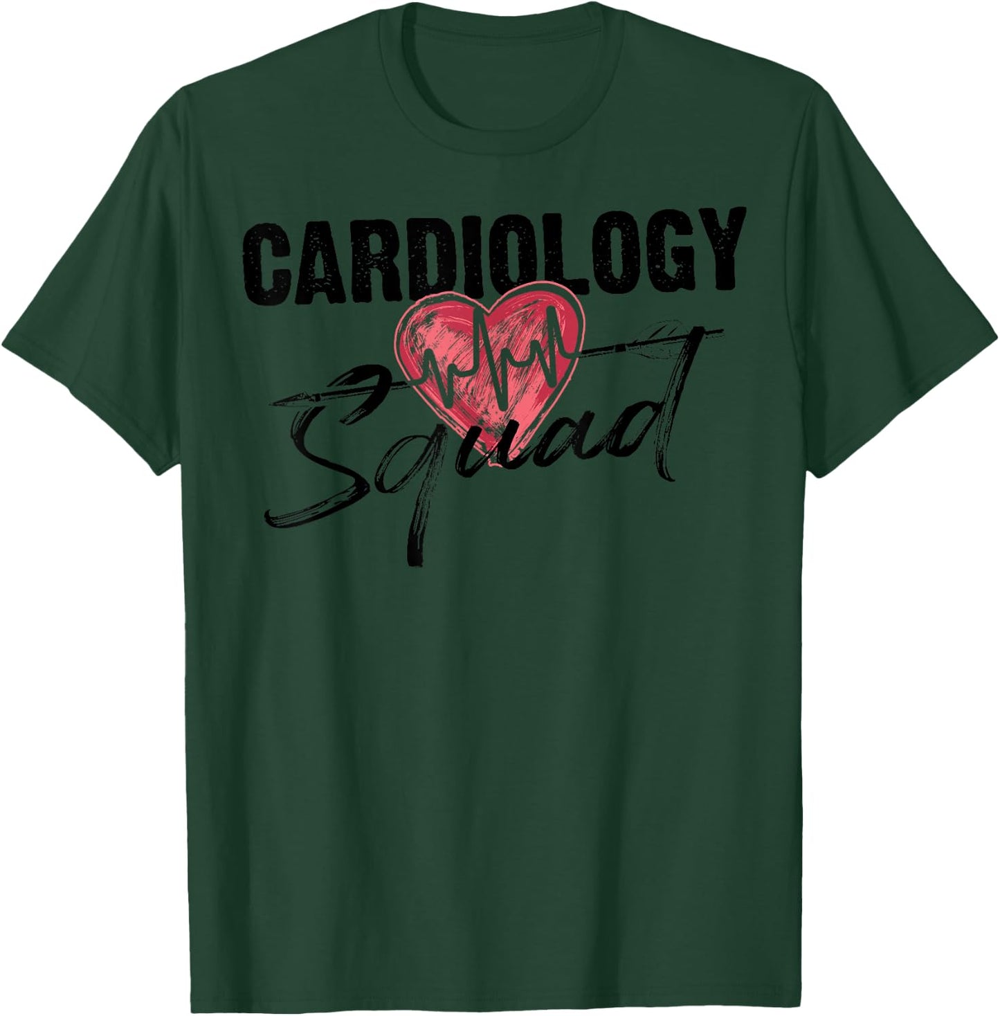 Funny Cardiology Squad Gift Cardiovascular Technologists T-Shirt - T-Shirt | Forest