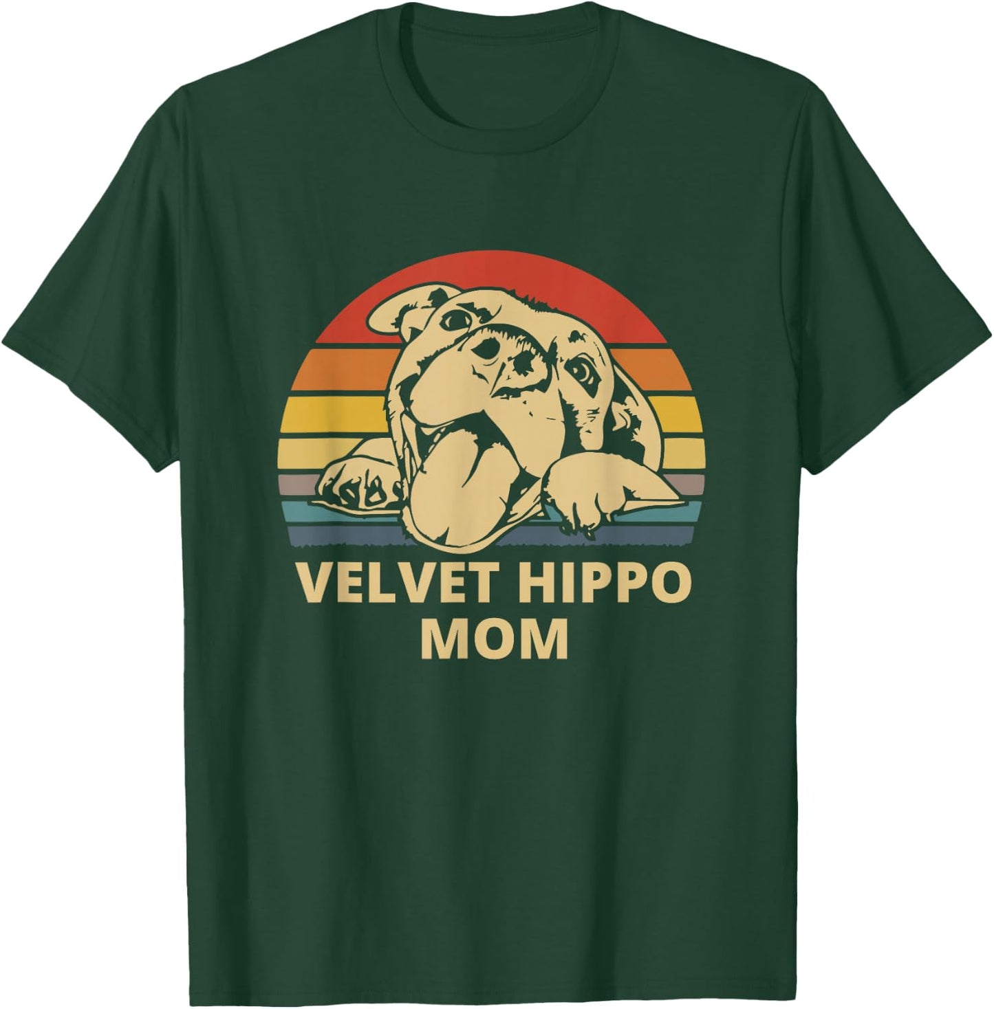 Velvet Hippo Mom - I Love My Pit Retro Vintage Resting Pit T-Shirt - T-Shirt | Forest