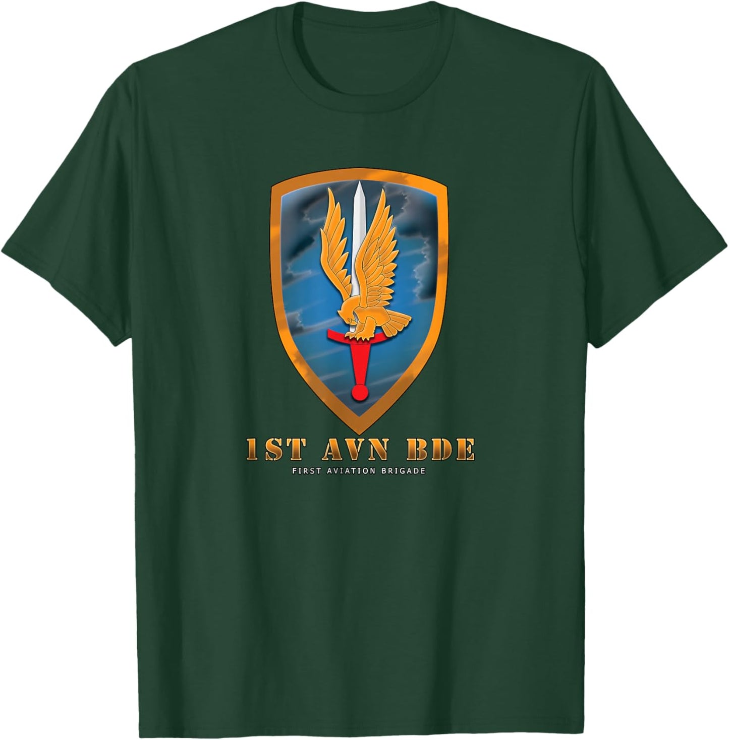 1st Aviation Brigade T-Shirt - T-Shirt | Forest