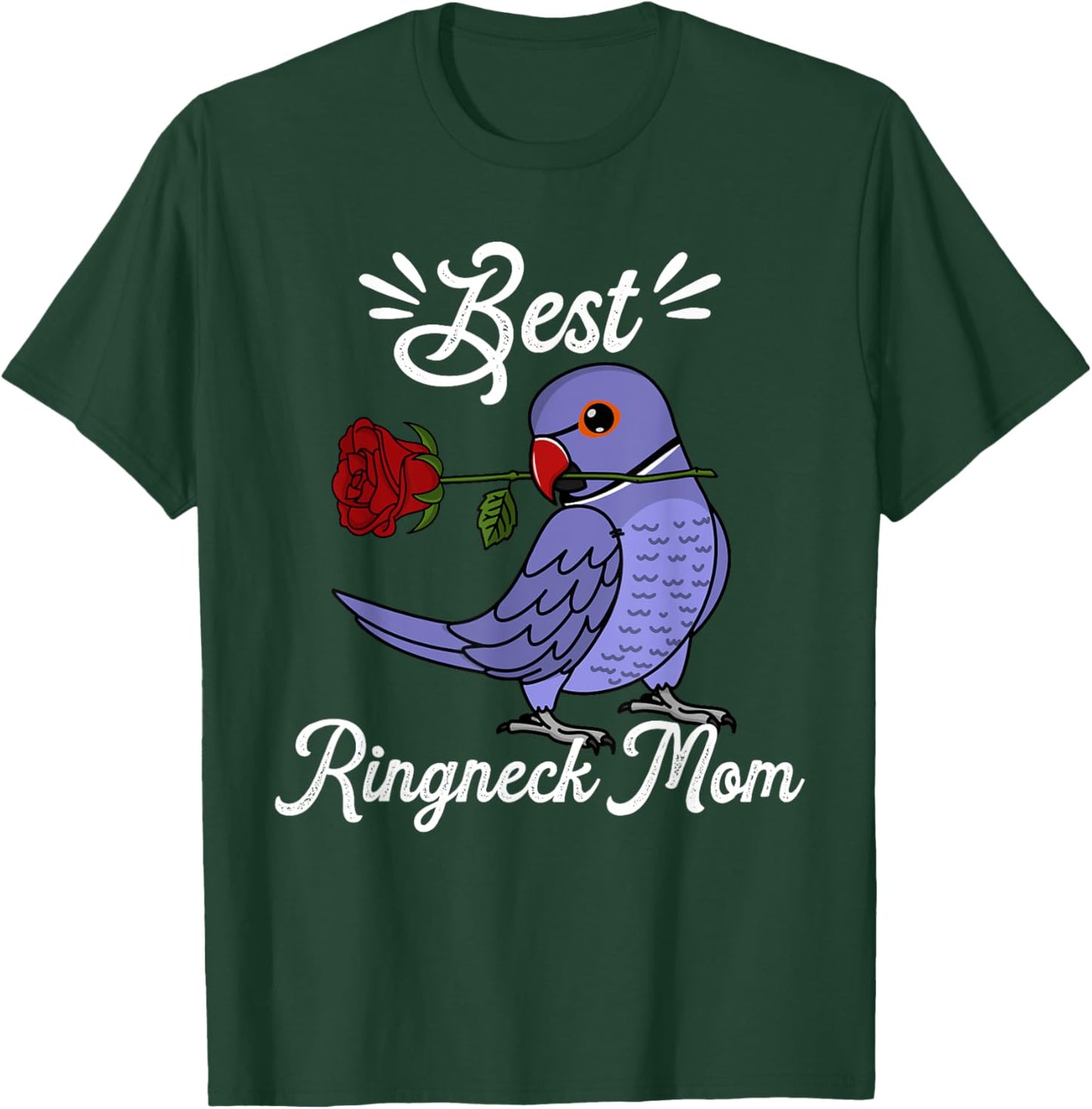 Best Parrot Mom I Violet Indian Ringneck T-Shirt - T-Shirt | Forest