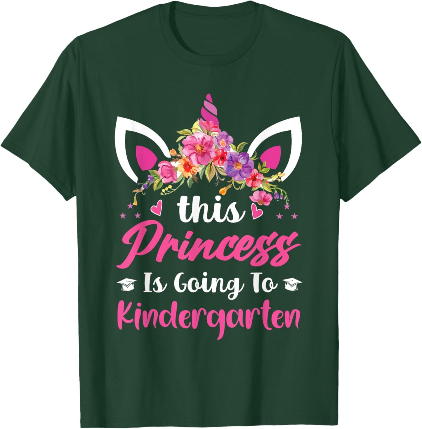 Princess Going To kindergarten For Girls Back to School T-Shirt - T-Shirt | Forest