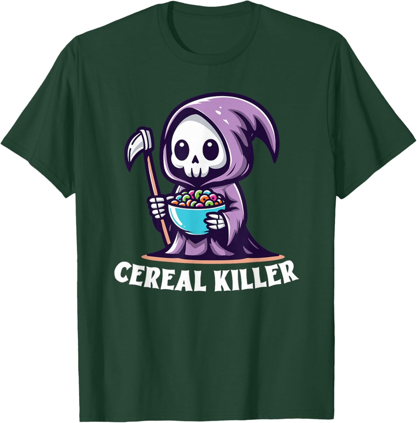 Kawaii Grim Reaper - Cereal Killer T-Shirt - T-Shirt | Forest