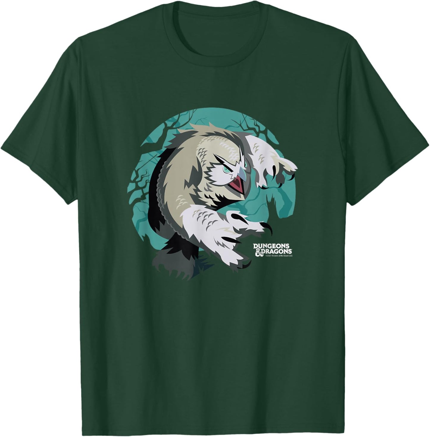 Dungeons & Dragons Owlbear Monster Woods Logo T-Shirt - T-Shirt | Forest