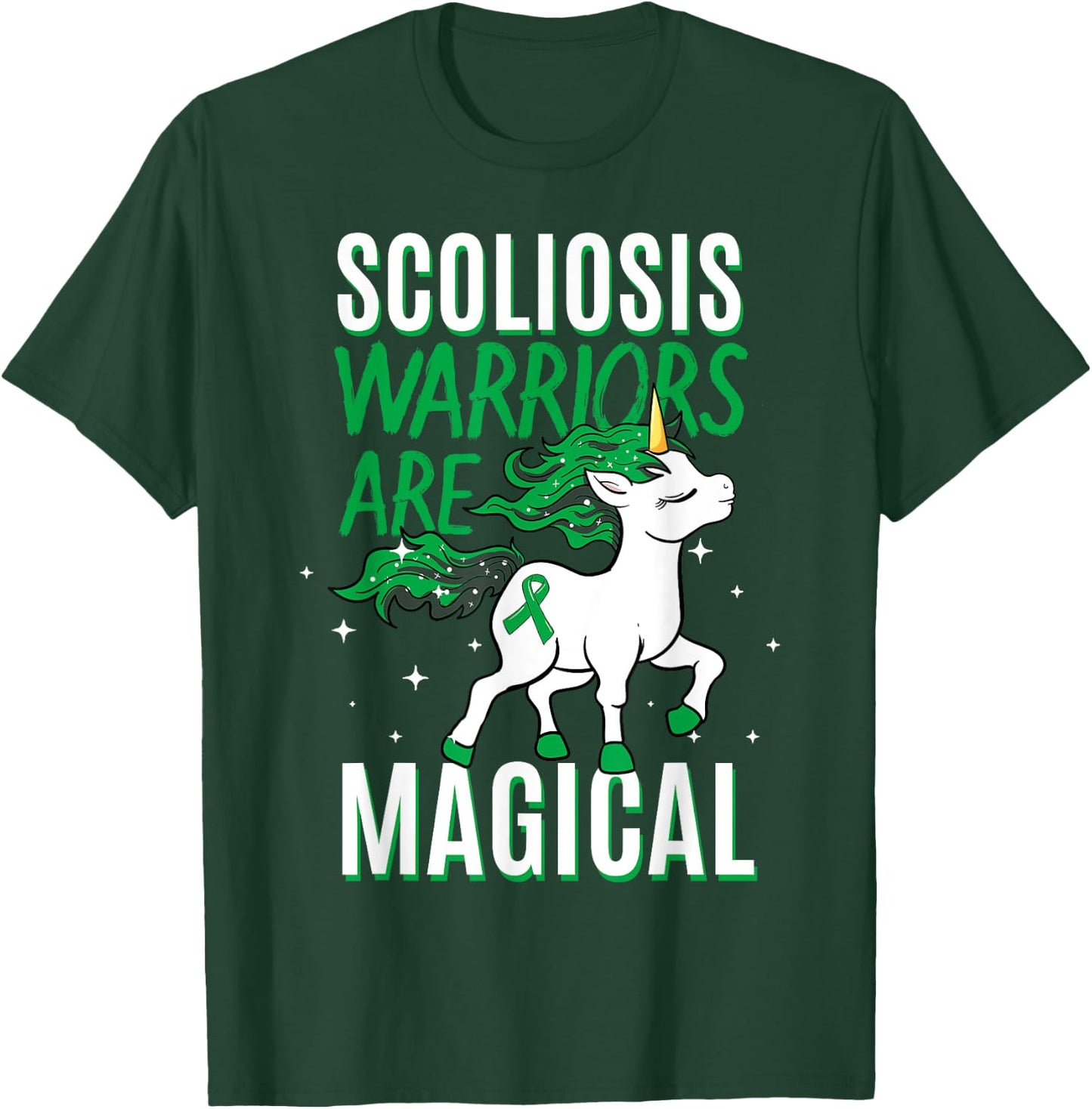 Scoliosis Warriors Are Magical Scoliosis Scoliometer T-Shirt - T-Shirt | Forest