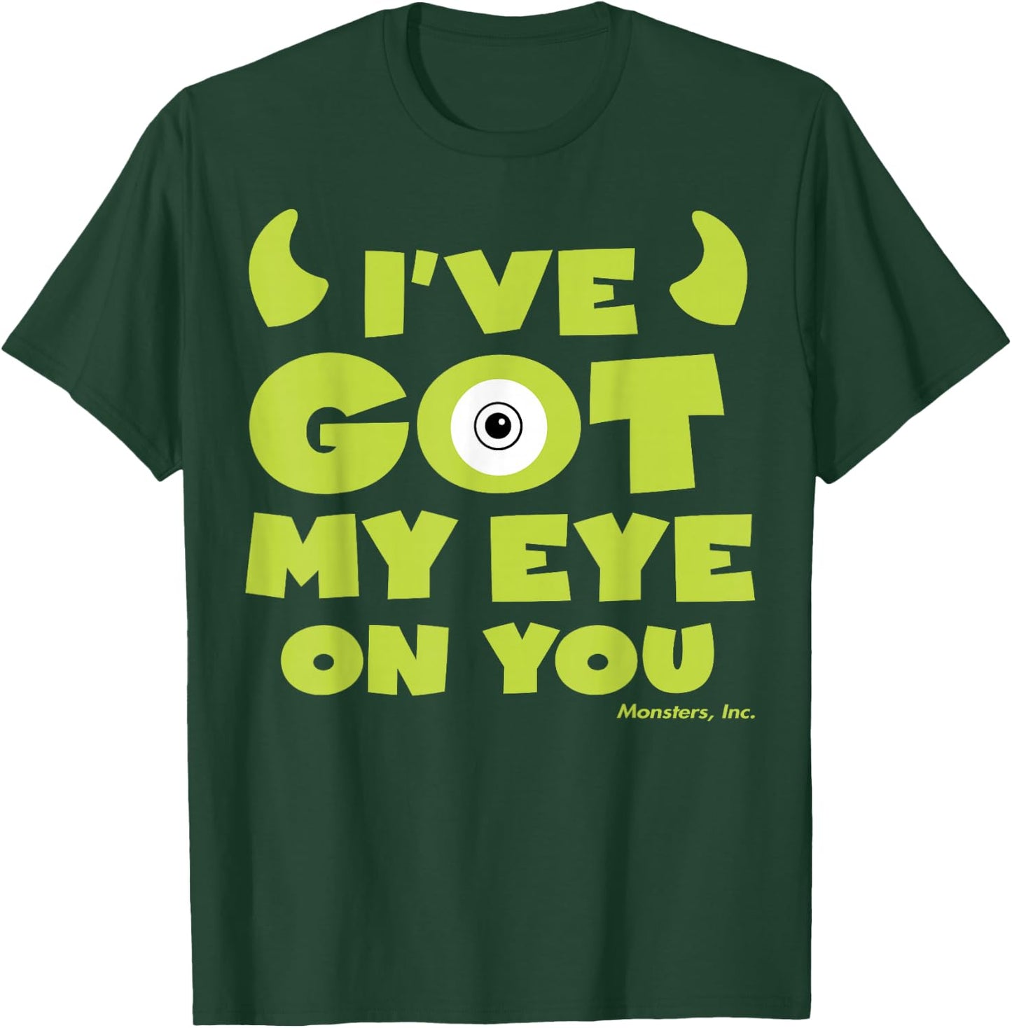 Disney Pixar Monsters Inc Mike Wazowski Eye On You T-Shirt - T-Shirt | Forest