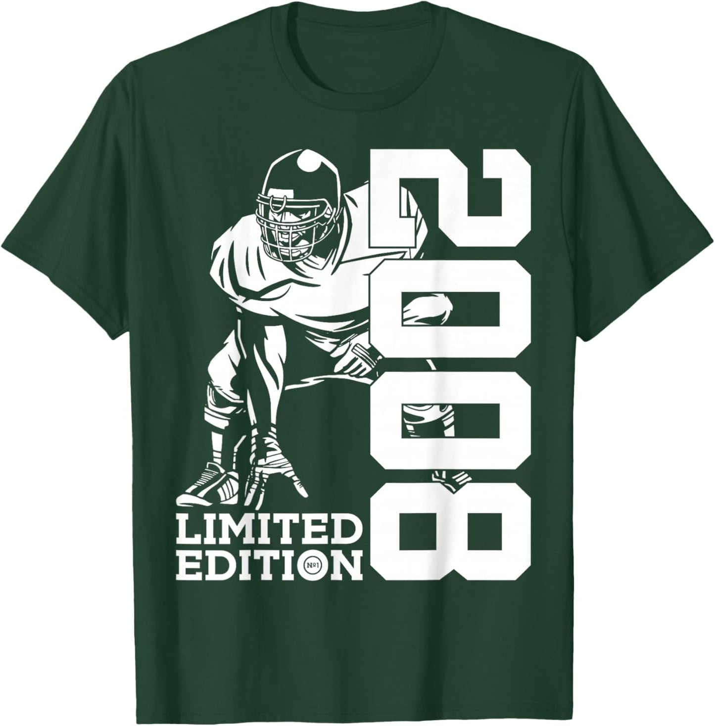 18th BIRTHDAY FOOTBALL LIMITED EDITION 2008 FOOTBALL T-Shirt - T-Shirt | Forest