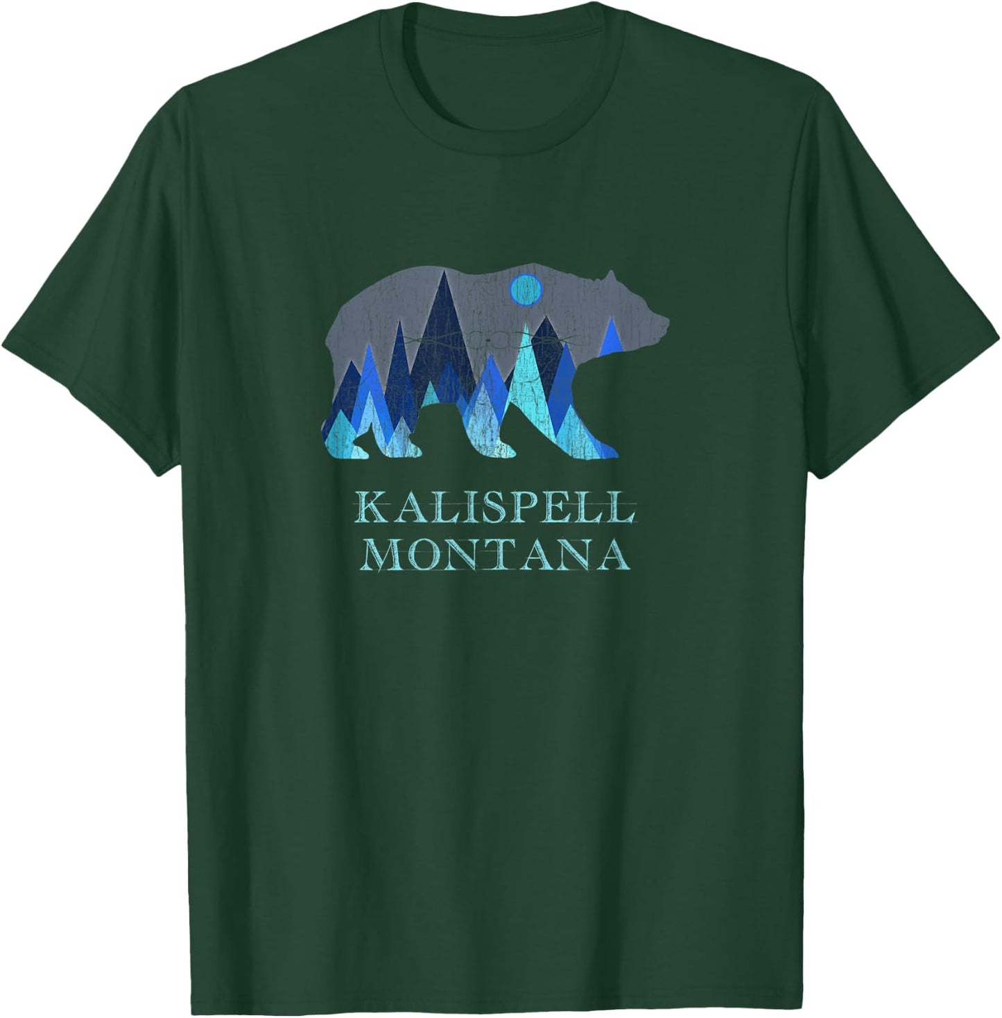 Vintage Kalispell Montana Grizzly Bear T-Shirt - T-Shirt | Forest